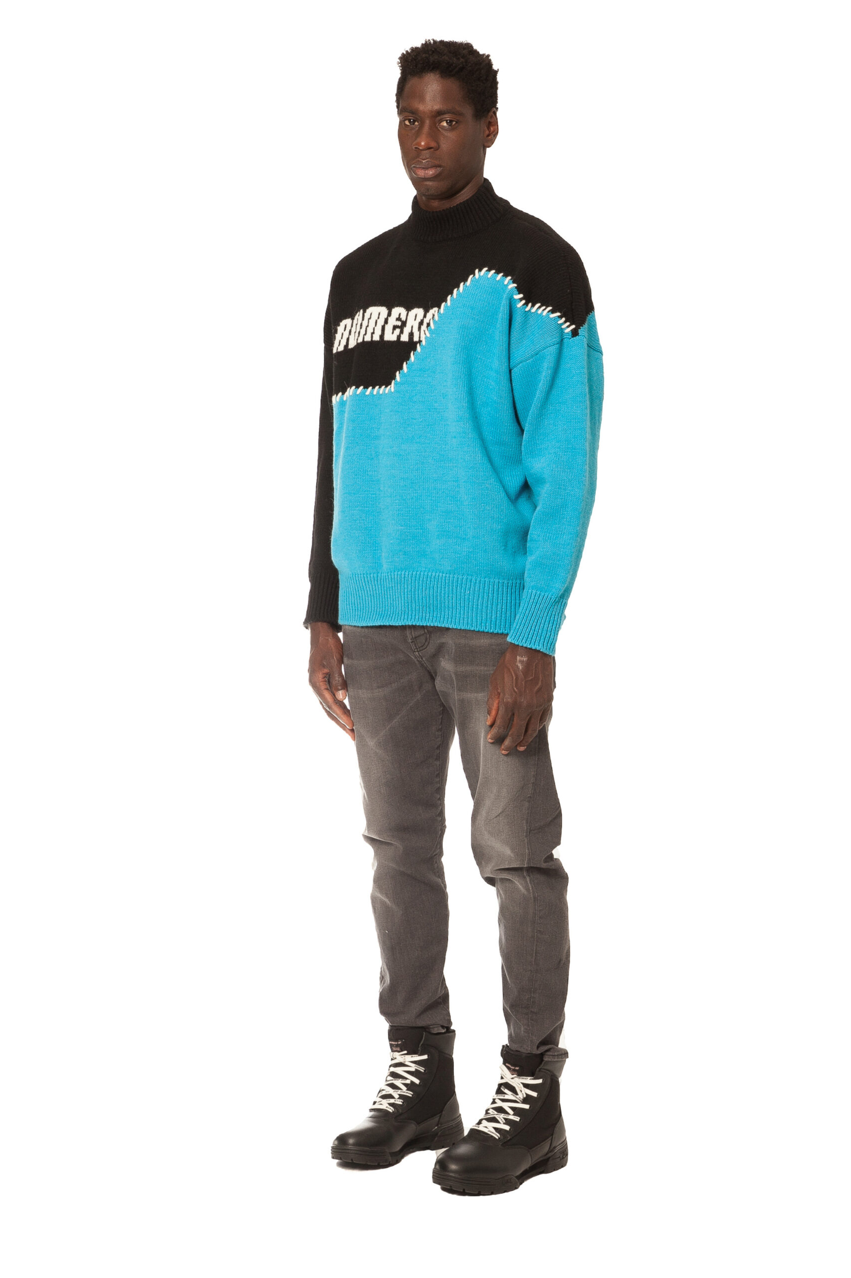 BLU BICOLOR SWEATER - Image 2