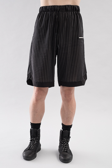 BLACK STRIPED SHORT