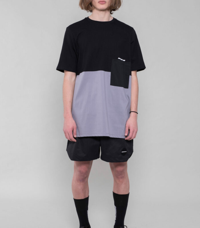 BLACK BICOLOR TEE