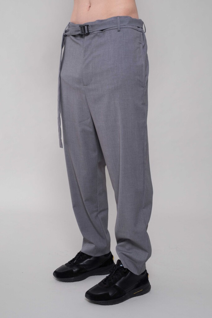 GREY BELT PANT