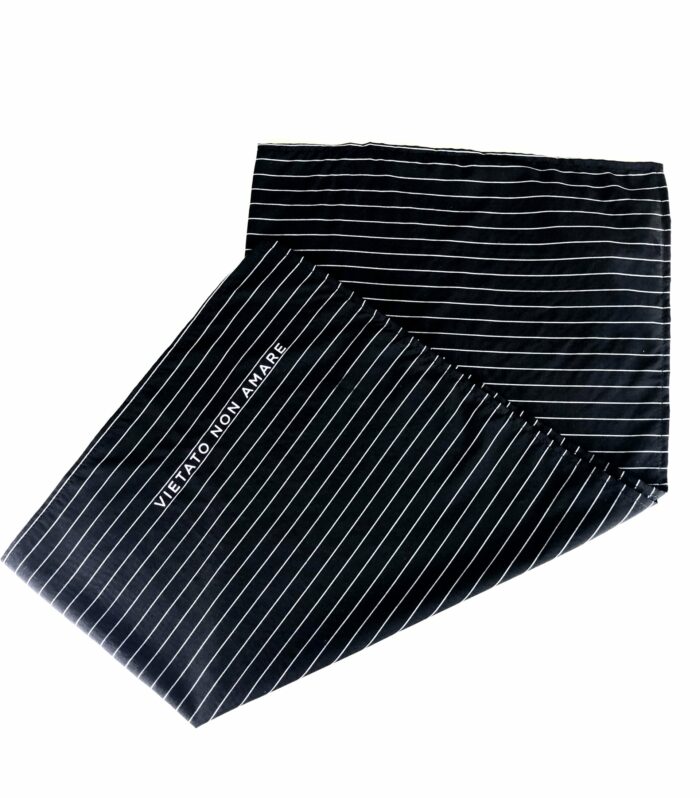 BLACK STRIPED HEAD SCARF