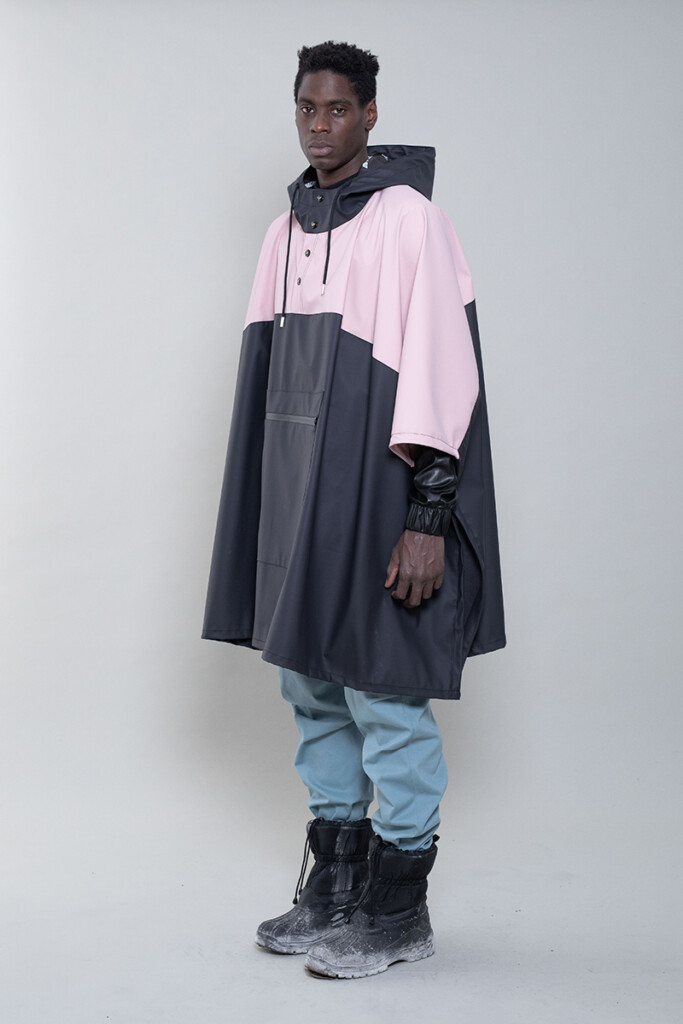 PINK BICOLOR RAINCOAT